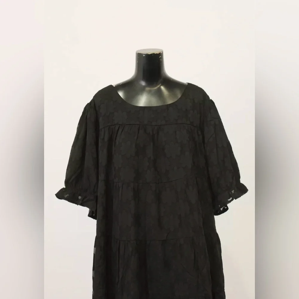 Polagram Women's Plus Raving About You Floral Dress LV5 Black Size 3XL - Picture 2 of 4